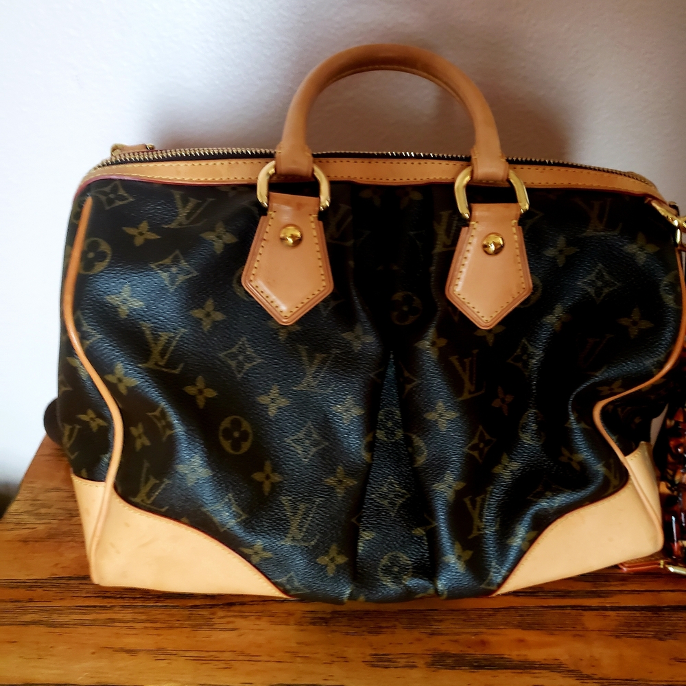 Louis Vuitton Brown and Tan Satchel